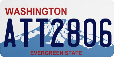 WA license plate ATT2806