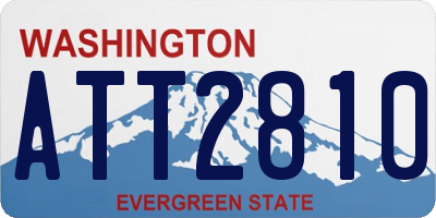 WA license plate ATT2810