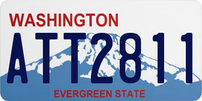 WA license plate ATT2811