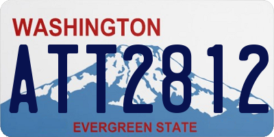 WA license plate ATT2812