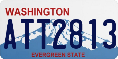 WA license plate ATT2813