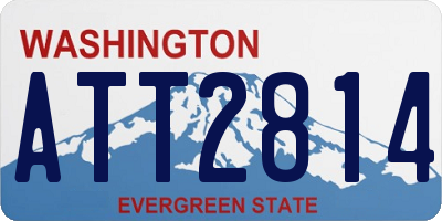 WA license plate ATT2814