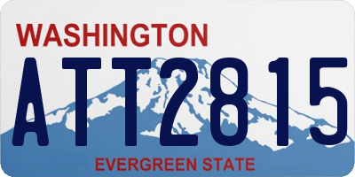 WA license plate ATT2815