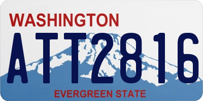 WA license plate ATT2816