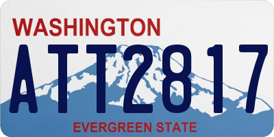 WA license plate ATT2817