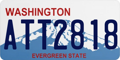 WA license plate ATT2818