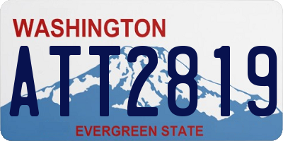 WA license plate ATT2819