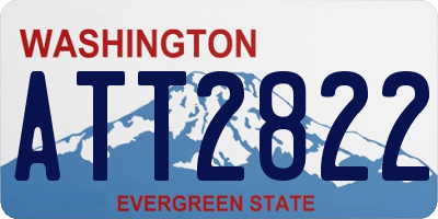 WA license plate ATT2822