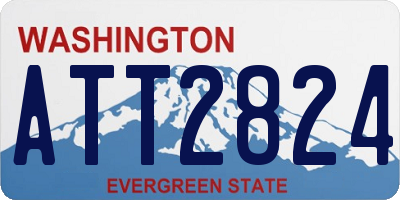 WA license plate ATT2824