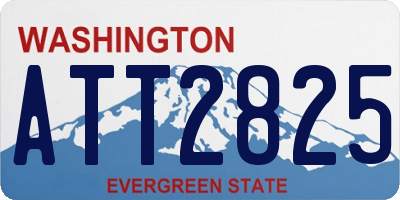 WA license plate ATT2825