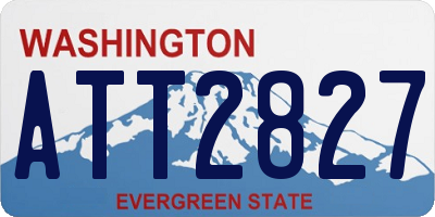 WA license plate ATT2827