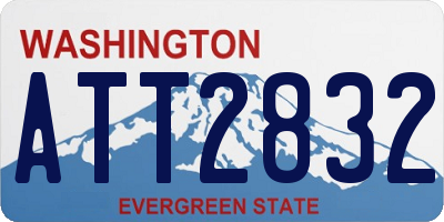 WA license plate ATT2832