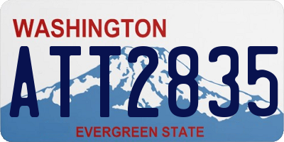 WA license plate ATT2835