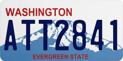 WA license plate ATT2841