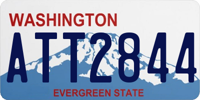 WA license plate ATT2844