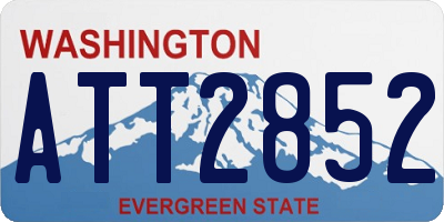 WA license plate ATT2852