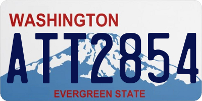 WA license plate ATT2854