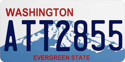 WA license plate ATT2855