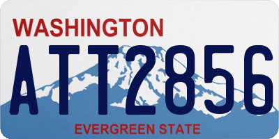 WA license plate ATT2856