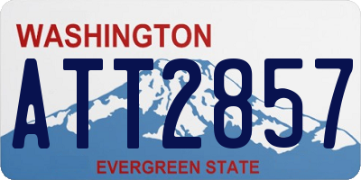 WA license plate ATT2857
