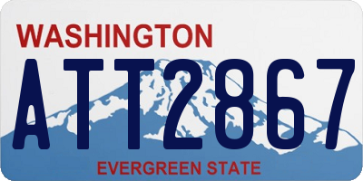 WA license plate ATT2867
