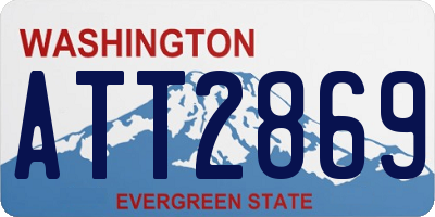 WA license plate ATT2869