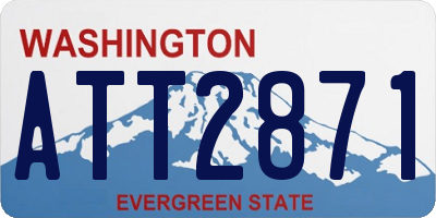 WA license plate ATT2871