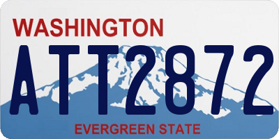 WA license plate ATT2872
