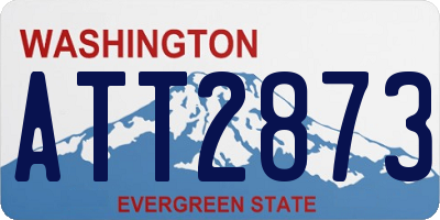 WA license plate ATT2873
