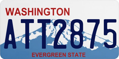 WA license plate ATT2875