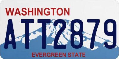 WA license plate ATT2879