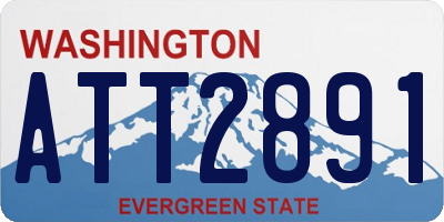 WA license plate ATT2891