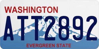 WA license plate ATT2892