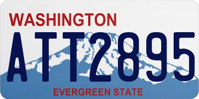 WA license plate ATT2895