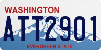 WA license plate ATT2901