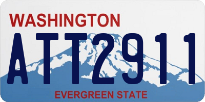 WA license plate ATT2911