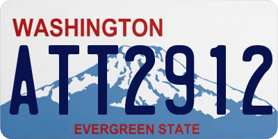 WA license plate ATT2912