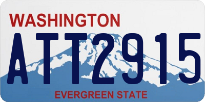 WA license plate ATT2915