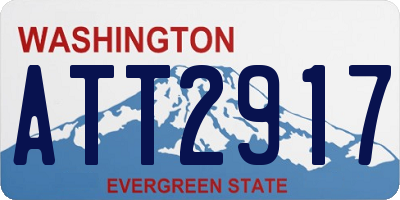 WA license plate ATT2917