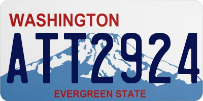 WA license plate ATT2924