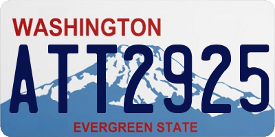 WA license plate ATT2925