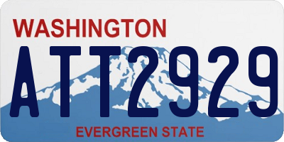 WA license plate ATT2929