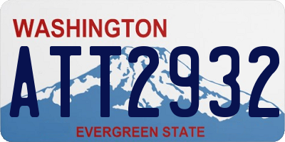 WA license plate ATT2932