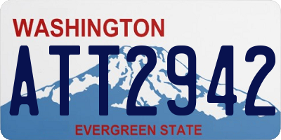 WA license plate ATT2942