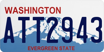WA license plate ATT2943