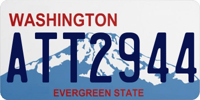 WA license plate ATT2944