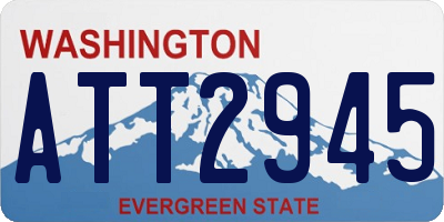 WA license plate ATT2945