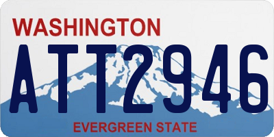 WA license plate ATT2946