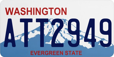 WA license plate ATT2949