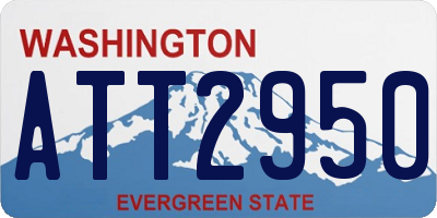 WA license plate ATT2950